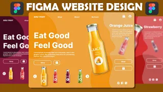 Fruit Drink Web Design in Figma | Refreshing UI Tutorial