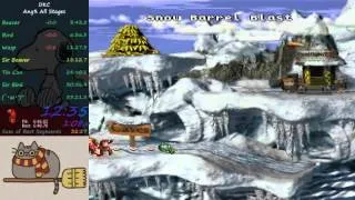 Donkey Kong Country Any% All Stages Speedrun in 32:59