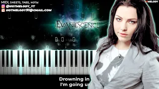 Evanescence - Going Under karaoke piano instrumental cover