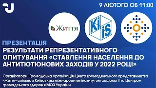 Презентація результатів опитування «Ставлення населення до антитютюнових заходів у 2022 році»