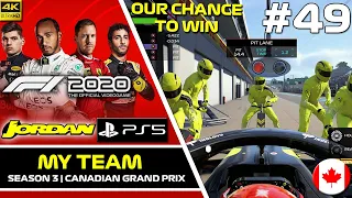 F1 2020 PS5 My Team Career Mode (Jordan) #49 | OUR CHANCE TO WIN!