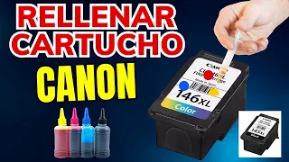 Como RECARGAR UN CARTUCHO Canon RECARGAR CARTUCHOS de cualquier Impresora CANON RELLENAR CARTUCHO