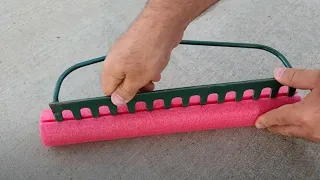 Stick a rake into a pool noodle for this BRILLIANT outdoor hack!