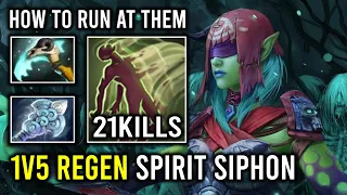 How to 1v5 Run At Them Unlimited Spirit Siphon Death Prophet Dota 2