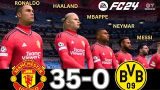 What Happen If Ronaldo, Messi, Neymar, Haaland, Mbappe Play  on Manchester United Vs Dortmund