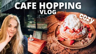 A cozy cafe hopping in vlog on a rainy summer day ☕️☔