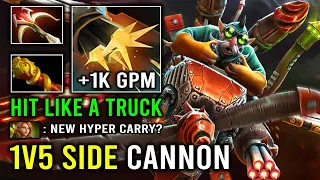 NEW 7.34 Side Cannon Hyper Carry +1K Gold Per Min Hit Like a Truck Gyrocopter Dota 2