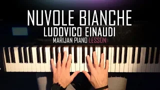 How To Play: Ludovico Einaudi - Nuvole Bianche | Piano Tutorial Lesson + Sheets