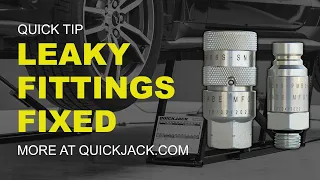 QuickJack Fittings: Zero Leaks for Good!