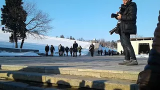 В.В.Путин в Волгограде на Мамаевом Кургане