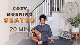 20 Minute Seated Yoga Stretch for a Cozy Fall Morning🍁☕