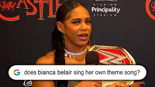 BIANCA BELAIR Answers Her Most Googled Questions At WWE Clash At The Castle