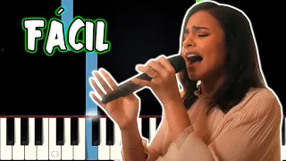 Além Do Rio Azul - Versão Julia Vitoria | Versão Fácil Piano e Teclado Tutorial