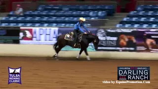 Lil Sis Isa Legend ridden by Vanessa Strotmann  - 2015 Tulsa Reining Classic