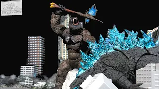 SH MonsterArts Godzilla VS Kong - Kong 2021 - Bandai Tamashii Legendary Kaiju Figure Review