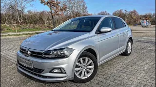 Осмотр Volkswagen Polo VI Highline 2018 года 1.6 дизель из Германии