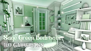 3x3 l Sage Green Bedroom l No Gamepass l Bloxburg l Roblox- Speed Build