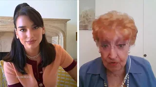 Dua Lipa has a funny moment with the old lady