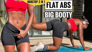 EXTREME FLAT ABS & ROUND BOOTY In 15 Mins~Reduce Belly Fat & Build Glutes|No Equipment