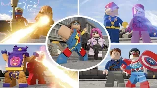 LEGO Marvels Avengers All Characters Unlocked in Washington D.C. HUB 100% Guide