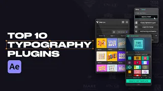 Top 10 Typography Plugins For After Effects | Text Animation and Kinetic Typography (2022)