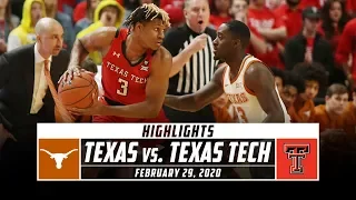 Texas vs. No. 22 Texas Tech Basketball Highlights (2019-20) | Stadium