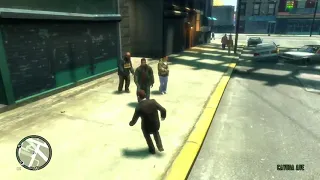 GTA lV homeless defends me after giving him money