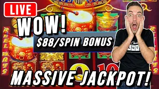 🔴 MASSIVE JACKPOT ➣ $88/Spin BONUS on Dancing Drums! Park MGM, Las Vegas