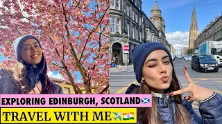 Day2 in Edinburgh, Scotland🏴󠁧󠁢󠁳󠁣󠁴󠁿Dean Village, Edinburgh Castle, Local food🥘& Victoria Street🥰