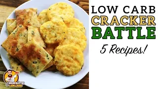Low Carb CRACKER BATTLE - The BEST Keto Cracker Recipe!