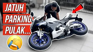 BELI MOTOR BARU DAN JATUH... | MODIFIKASI UPGRADE SAFETY DAN SECURITY YAMAHA R15M