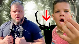 CALEB GOES INTO THE HAUNTED WOODS!! Is the DEER LADY BACK?