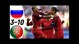 Russia vs Portugal 3:10 - All Goals & Extended Highlights RESUMEN & GOLES (Last 6 Matches) HD