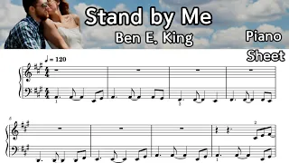 Stand by Me /  Piano Sheet  Music / Ben E. King /By  SangHeart Play