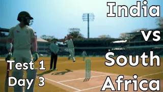 India vs South Africa Test 1 Day 3 live gameplay | India tour of South Africa 2021 | Cricket 19