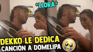 ⚡¡Llorá! Dekko le DEDICA canción a Domelipa y LLORÁ😍😭 Live completo de Dekko y Dome💥 Dekkolipa 🤩