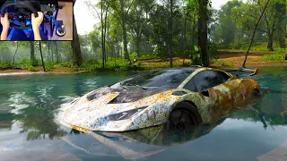 Rebuilding a Lamborghini Huracán STO - Forza Horizon 5 | Steering Wheel Gameplay