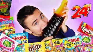 JE MANGE QUE DES BONBONS PENDANT 24H !!! 😱 (c'est hardcore)