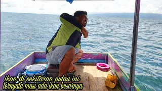 IKAN DI SEKITARAN PULAU INI || tidak perduli mau pake umpan mati atau umpan hidup semuanya di sikat