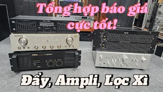 Tổng hợp báo giá Ampli, Đẩy, lọc xì Nhật Mỹ, giá cực kì hợp lí! Audio AG 0916517912