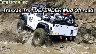 Traxxas TRX4 LAND ROVER DEFENDER D110 Pickup Truck MUD Driving OFF ROAD 4X4 Rc car