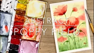 How To Paint An Abstract Poppy Field