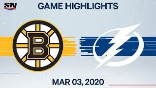 NHL Highlights | Bruins vs. Lightning – Mar. 3, 2020