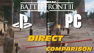 Star Wars: Battlefront 2 (BETA) PS4 vs PC | Direct Comparison