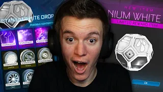 OPENING *50* TITANIUM WHITE DROPS IN ROCKET LEAGUE!