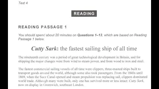 Cutty Sark: The fastest sailing ship of all time | IELTS 13 Reading Answers with Explanation