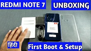 Redmi Note 7 Sapphire Blue Unboxing (Indian Retail Unit) Flipkart |