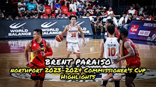 Brent Paraiso Northport 2023-2024 PBA Commissioner's Cup Highlights