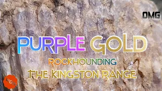 PURPLE GOLD #Rockhounding The Kingston Range #Treasure  #Amethyst #Quartz Crystals