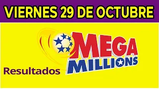 Resultado del sorteo de Megamillones del Viernes 29 de Octubre de del 2021.